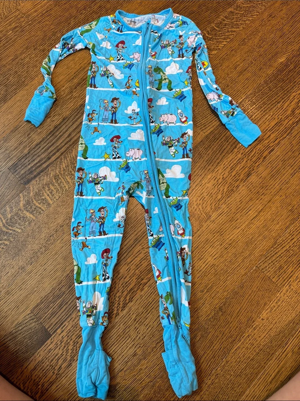 Little Sleepies Blue Toy Story Character Footed Pajama